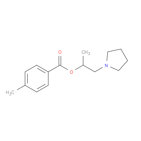 1-methyl-2-(1-pyrrolidinyl)ethyl 4-methylbenzoate