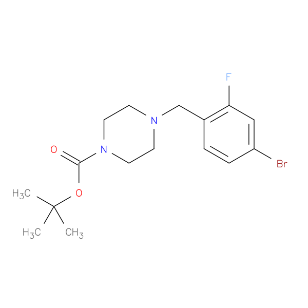 tert-Butyl 4-(4-bromo-2-fluorobenzyl)piperazine-1-carboxylate