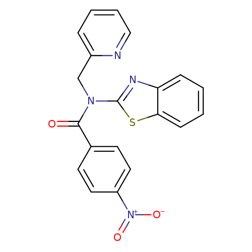 N-(1,3-benzothiazol-2-yl)-4-nitro-N-[(pyridin-2-yl)methyl]benzamide