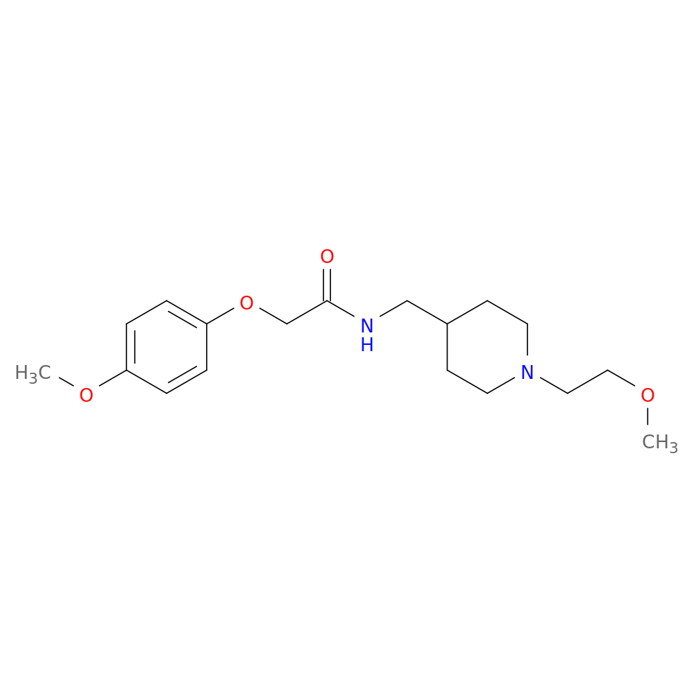 N-{[1-(2-methoxyethyl)piperidin-4-yl]methyl}-2-(4-methoxyphenoxy)acetamide