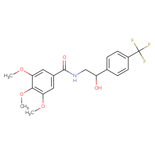 N-{2-hydroxy-2-[4-(trifluoromethyl)phenyl]ethyl}-3,4,5-trimethoxybenzamide