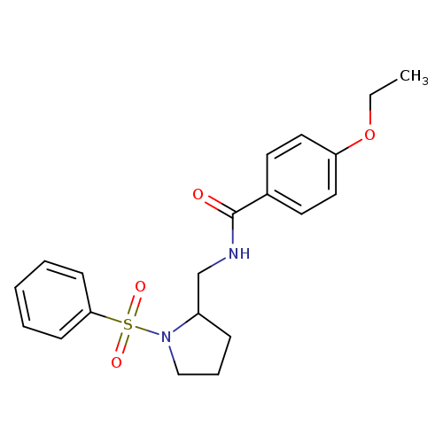 N-{[1-(benzenesulfonyl)pyrrolidin-2-yl]methyl}-4-ethoxybenzamide