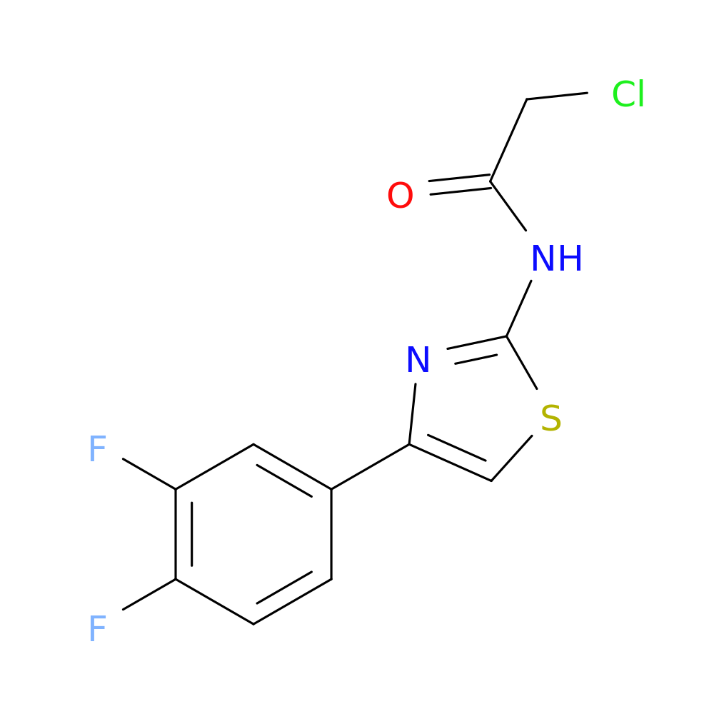 2-chloro-N-[4-(3,4-difluorophenyl)-1,3-thiazol-2-yl]acetamide