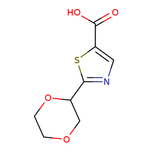 2-(1,4-dioxan-2-yl)-1,3-thiazole-5-carboxylic acid