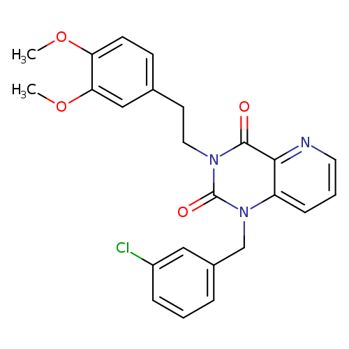 1-[(3-chlorophenyl)methyl]-3-[2-(3,4-dimethoxyphenyl)ethyl]-1H,2H,3H,4H-pyrido[3,2-d]pyrimidine-2,4-dione