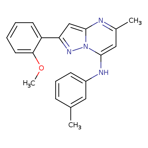 2-(2-methoxyphenyl)-5-methyl-N-(3-methylphenyl)pyrazolo[1,5-a]pyrimidin-7-amine