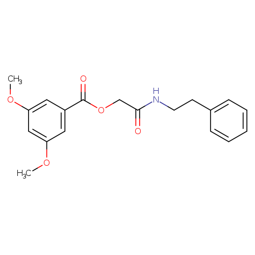 [(2-phenylethyl)carbamoyl]methyl 3,5-dimethoxybenzoate