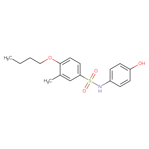 4-butoxy-N-(4-hydroxyphenyl)-3-methylbenzene-1-sulfonamide