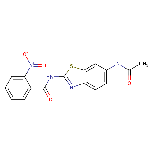 N-(6-acetamido-1,3-benzothiazol-2-yl)-2-nitrobenzamide