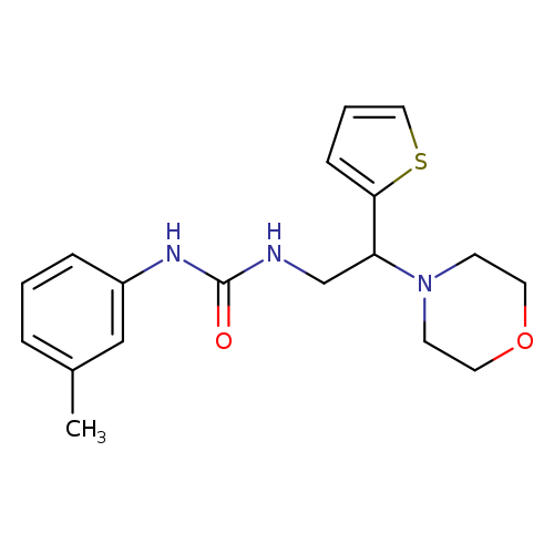 1-(3-methylphenyl)-3-[2-(morpholin-4-yl)-2-(thiophen-2-yl)ethyl]urea