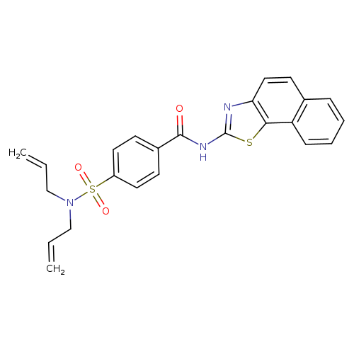 4-[bis(prop-2-en-1-yl)sulfamoyl]-N-{naphtho[2,1-d][1,3]thiazol-2-yl}benzamide