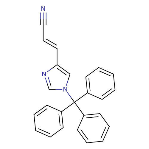 (2E)-3-[1-Triphenylmethyl)imidazol-4-yl]prop-2-enenitrile