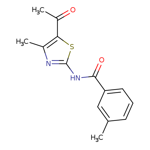 N-(5-acetyl-4-methyl-1,3-thiazol-2-yl)-3-methylbenzamide