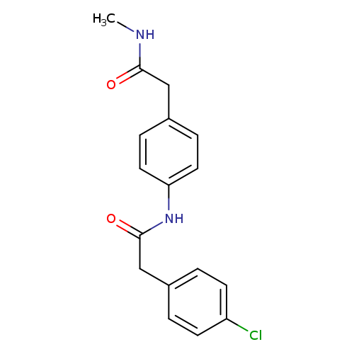 2-{4-[2-(4-chlorophenyl)acetamido]phenyl}-N-methylacetamide