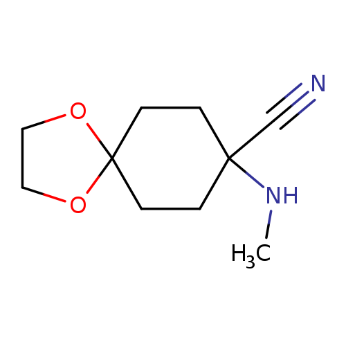 8-(methylamino)-1,4-dioxaspiro[4.5]decane-8-carbonitrile
