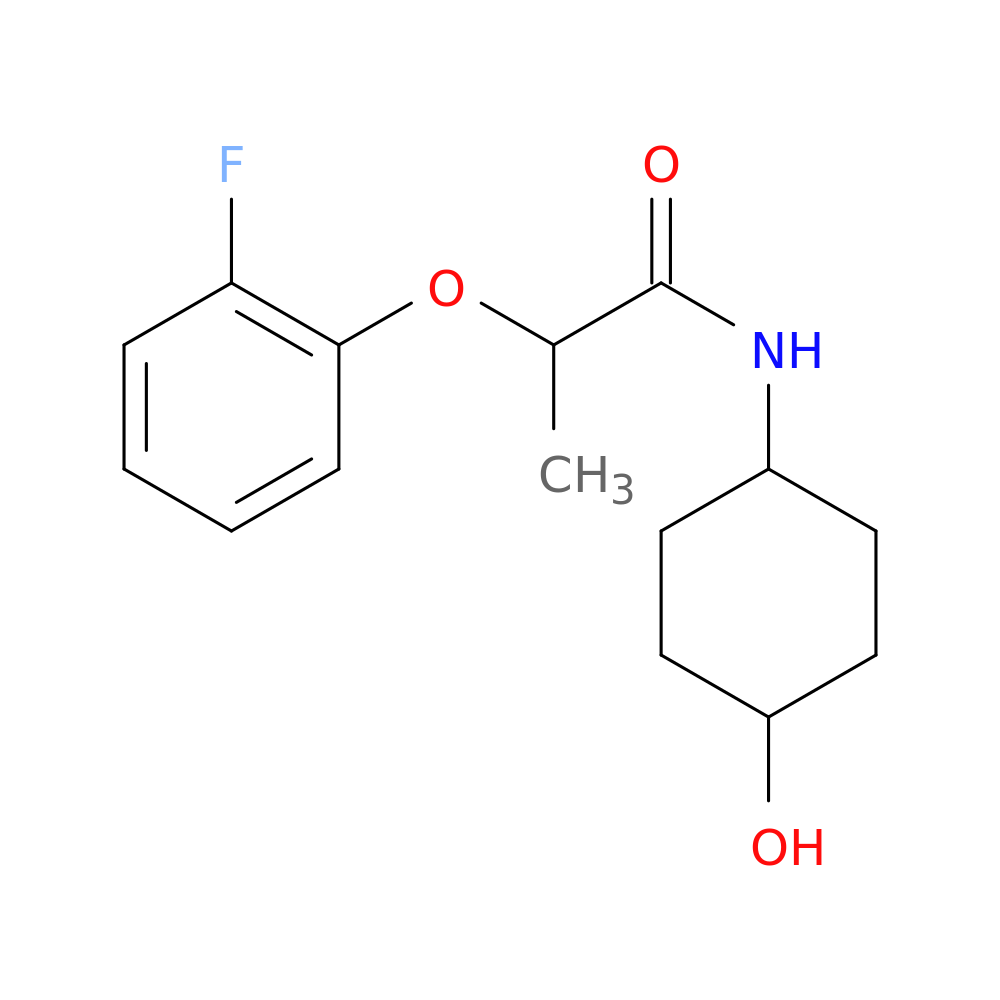 2-(2-fluorophenoxy)-N-(4-hydroxycyclohexyl)propanamide