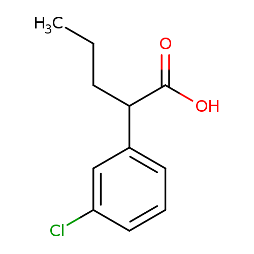 2-(3-chlorophenyl)pentanoic acid