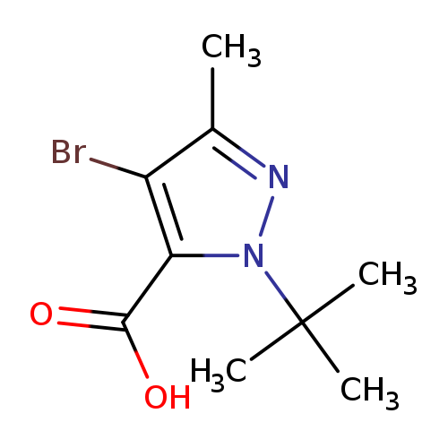 1H-Pyrazole-5-carboxylic acid, 4-bromo-1-(1,1-dimethylethyl)-3-methyl-