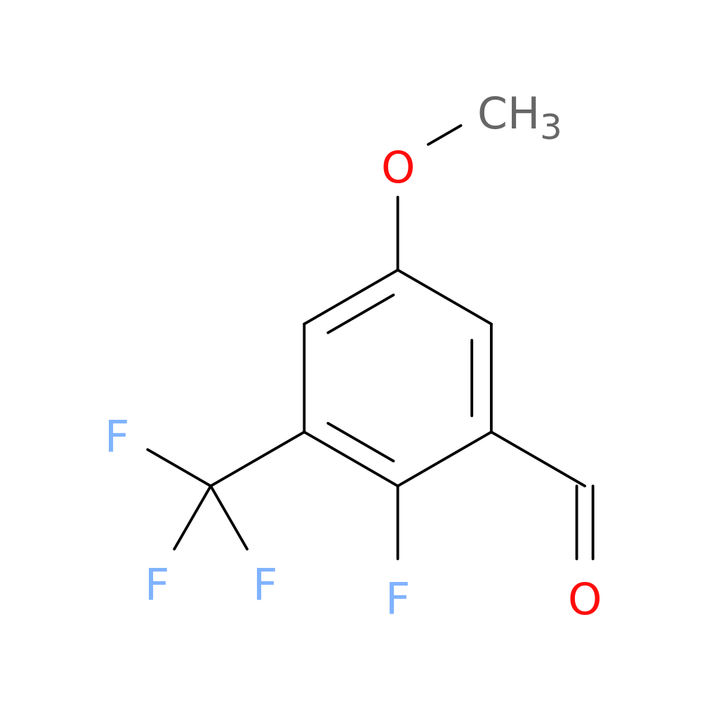 2-fluoro-5-methoxy-3-(trifluoromethyl)benzaldehyde