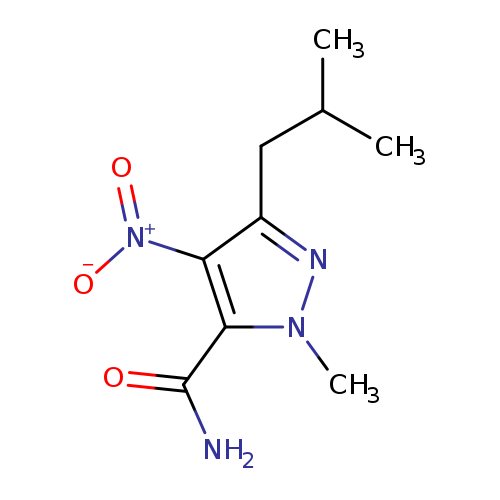 3-Isobutyl-1-methyl-4-nitro-1H-pyrazole-5-carboxamide