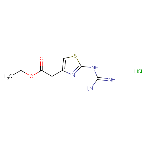 ethyl 2-(2-carbamimidamido-1,3-thiazol-4-yl)acetate hydrochloride