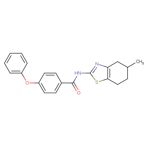 N-(5-methyl-4,5,6,7-tetrahydro-1,3-benzothiazol-2-yl)-4-phenoxybenzamide