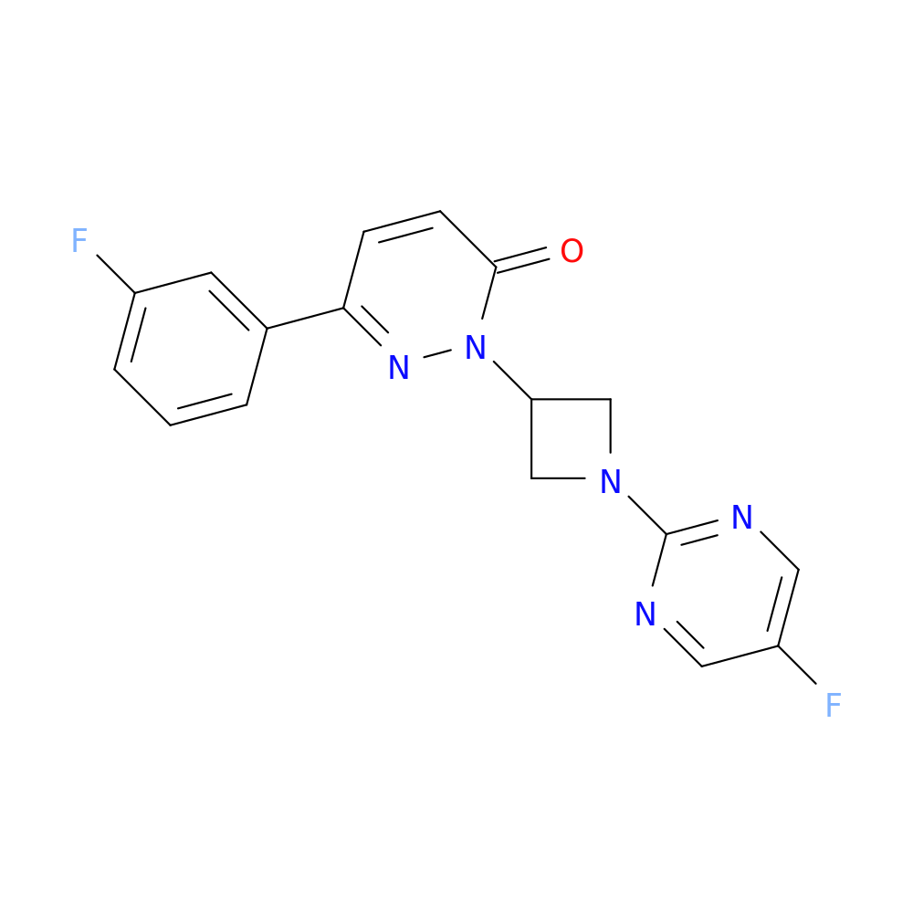 6-(3-fluorophenyl)-2-[1-(5-fluoropyrimidin-2-yl)azetidin-3-yl]-2,3-dihydropyridazin-3-one