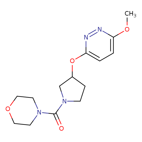 4-{3-[(6-methoxypyridazin-3-yl)oxy]pyrrolidine-1-carbonyl}morpholine