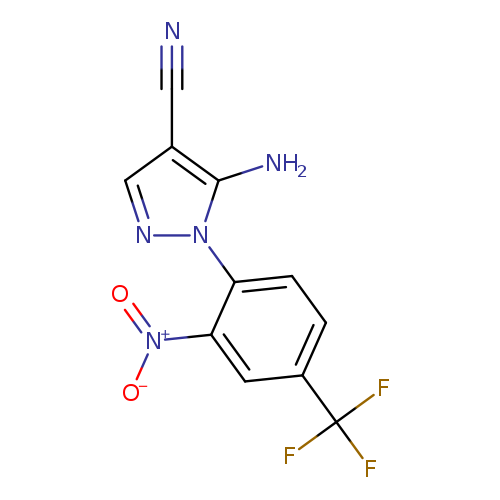 5-Amino-1-(2-nitro-4-(trifluoromethyl)phenyl)-1H-pyrazole-4-carbonitrile