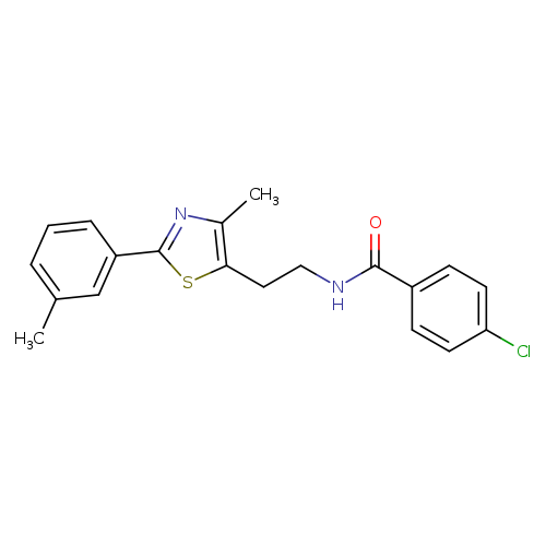 4-chloro-N-{2-[4-methyl-2-(3-methylphenyl)-1,3-thiazol-5-yl]ethyl}benzamide