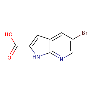 1H-Pyrrolo[2,3-b]pyridine-2-carboxylic acid, 5-bromo-