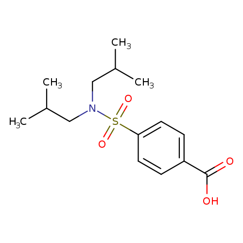 Benzoic acid, 4-[[bis(2-methylpropyl)amino]sulfonyl]-
