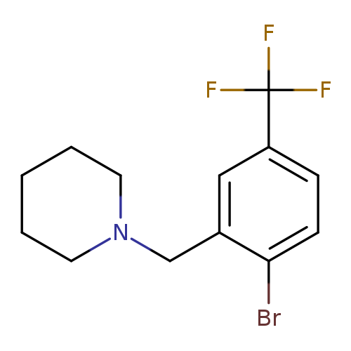 1-[[2-bromo-5-(trifluoromethyl)phenyl]methyl]-piperidine