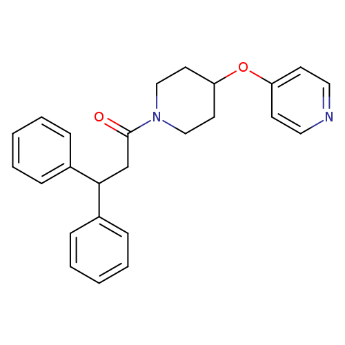 3,3-diphenyl-1-[4-(pyridin-4-yloxy)piperidin-1-yl]propan-1-one