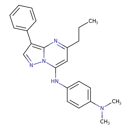 N1,N1-dimethyl-N4-{3-phenyl-5-propylpyrazolo[1,5-a]pyrimidin-7-yl}benzene-1,4-diamine