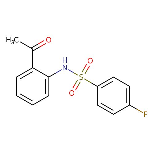 N-(2-acetylphenyl)-4-fluorobenzene-1-sulfonamide