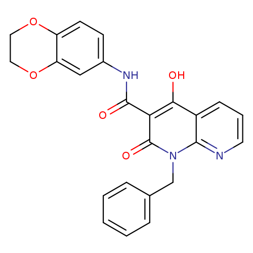 1-benzyl-N-(2,3-dihydro-1,4-benzodioxin-6-yl)-4-hydroxy-2-oxo-1,2-dihydro-1,8-naphthyridine-3-carboxamide