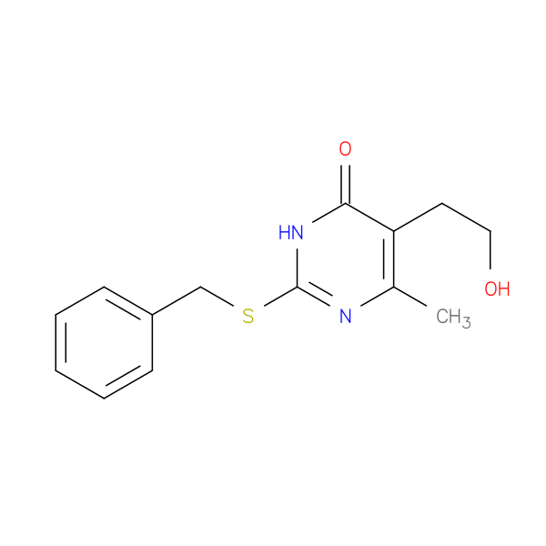2-(benzylsulfanyl)-5-(2-hydroxyethyl)-6-methyl-3,4-dihydropyrimidin-4-one