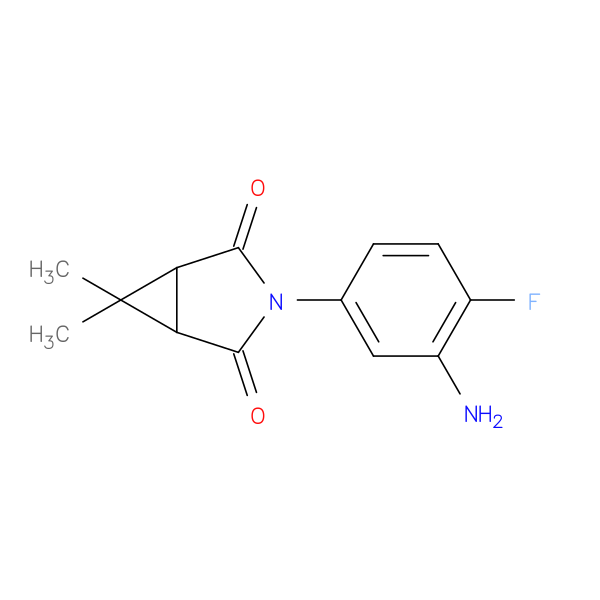 3-(3-amino-4-fluorophenyl)-6,6-dimethyl-3-azabicyclo[3.1.0]hexane-2,4-dione
