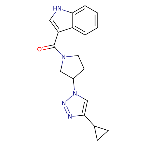 3-[3-(4-cyclopropyl-1H-1,2,3-triazol-1-yl)pyrrolidine-1-carbonyl]-1H-indole