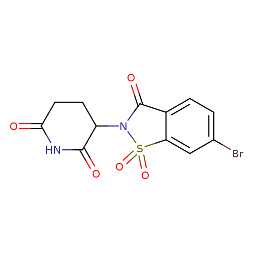 6-bromo-2-(2,6-dioxopiperidin-3-yl)-2,3-dihydro-1lambda6,2-benzothiazole-1,1,3-trione