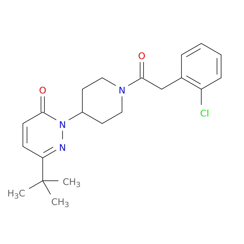 6-tert-butyl-2-{1-[2-(2-chlorophenyl)acetyl]piperidin-4-yl}-2,3-dihydropyridazin-3-one