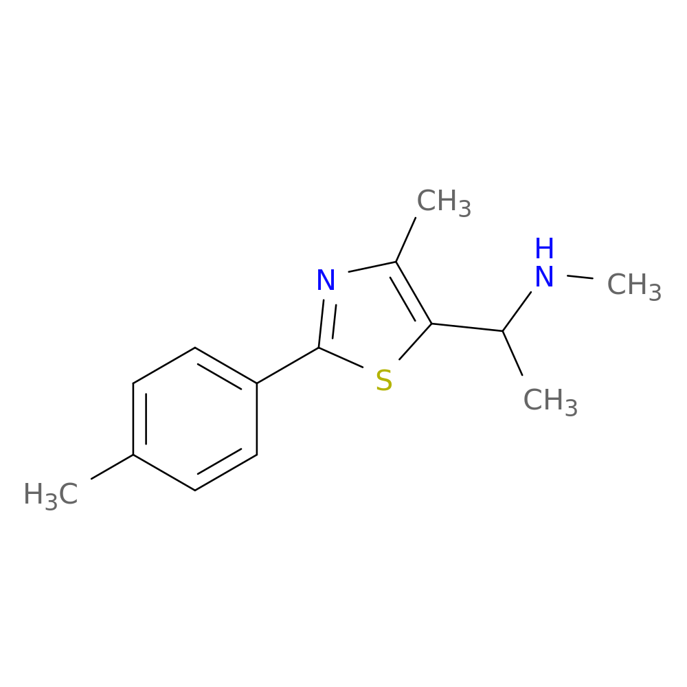 methyl({1-[4-methyl-2-(4-methylphenyl)-1,3-thiazol-5-yl]ethyl})amine