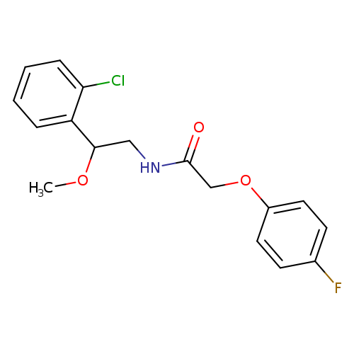 N-[2-(2-chlorophenyl)-2-methoxyethyl]-2-(4-fluorophenoxy)acetamide