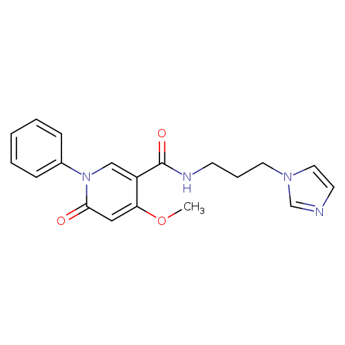 N-[3-(1H-imidazol-1-yl)propyl]-4-methoxy-6-oxo-1-phenyl-1,6-dihydropyridine-3-carboxamide