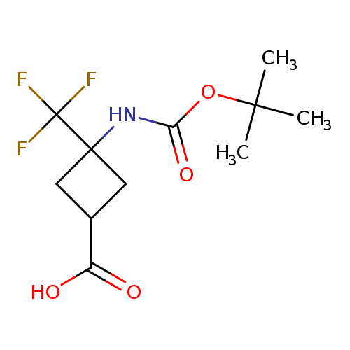 3-{[(tert-butoxy)carbonyl]amino}-3-(trifluoromethyl)cyclobutane-1-carboxylicacid,Mixtureofdiastereomers