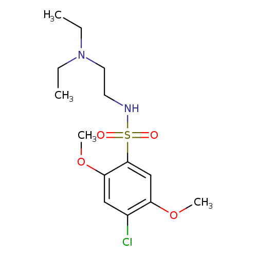 4-chloro-N-[2-(diethylamino)ethyl]-2,5-dimethoxybenzene-1-sulfonamide