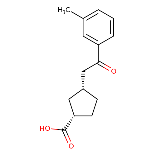 cis-3-[2-(3-Methylphenyl)-2-oxoethyl]cyclopentane-1-carboxylic acid