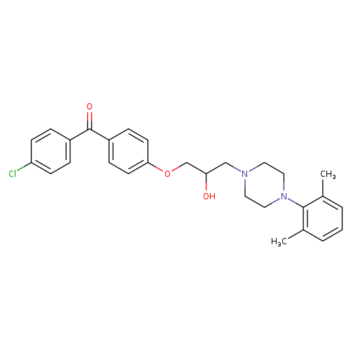 1-[4-(4-chlorobenzoyl)phenoxy]-3-[4-(2,6-dimethylphenyl)piperazin-1-yl]propan-2-ol
