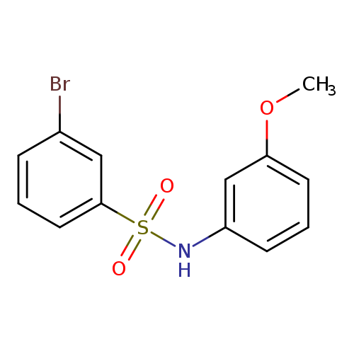 3-bromo-N-(3-methoxyphenyl)benzenesulfonamide